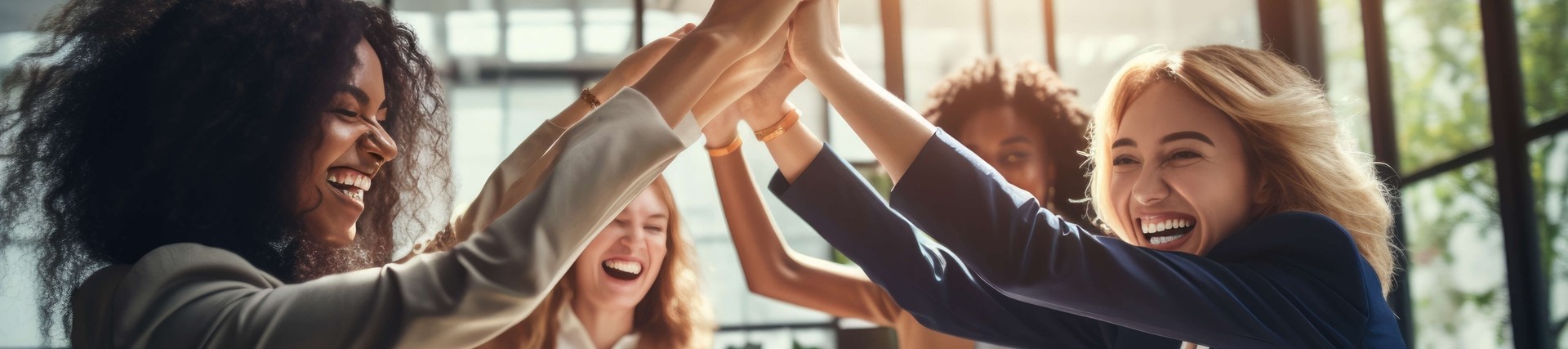 A group of female leaders empowering each others